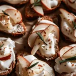 Pear Brie Cracker Bites