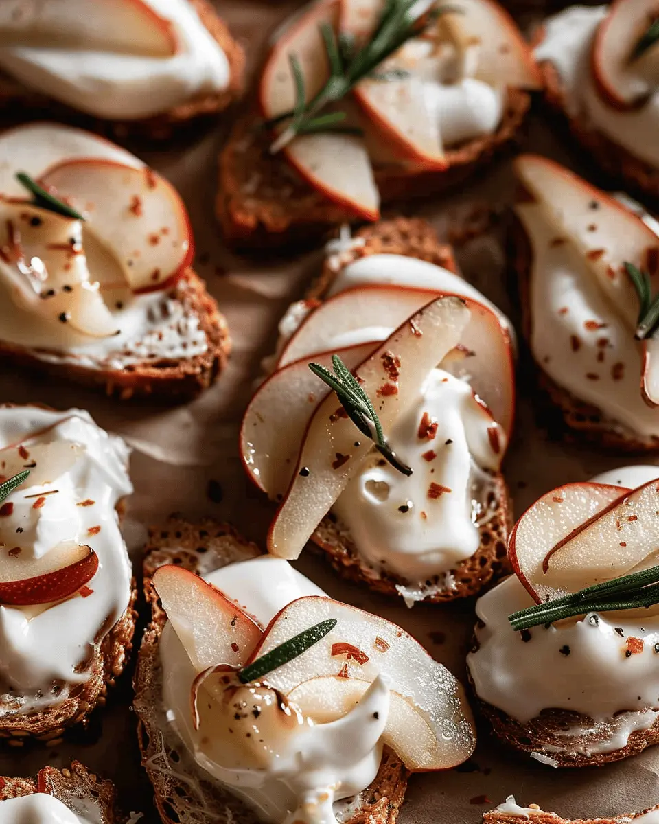 Pear Brie Cracker Bites: Easy Appetizer for Every Gathering