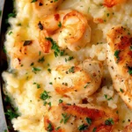 Chicken Scampi with Garlic Parmesan Rice