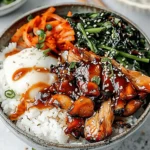 Korean Chicken Rice Bowls Recipe