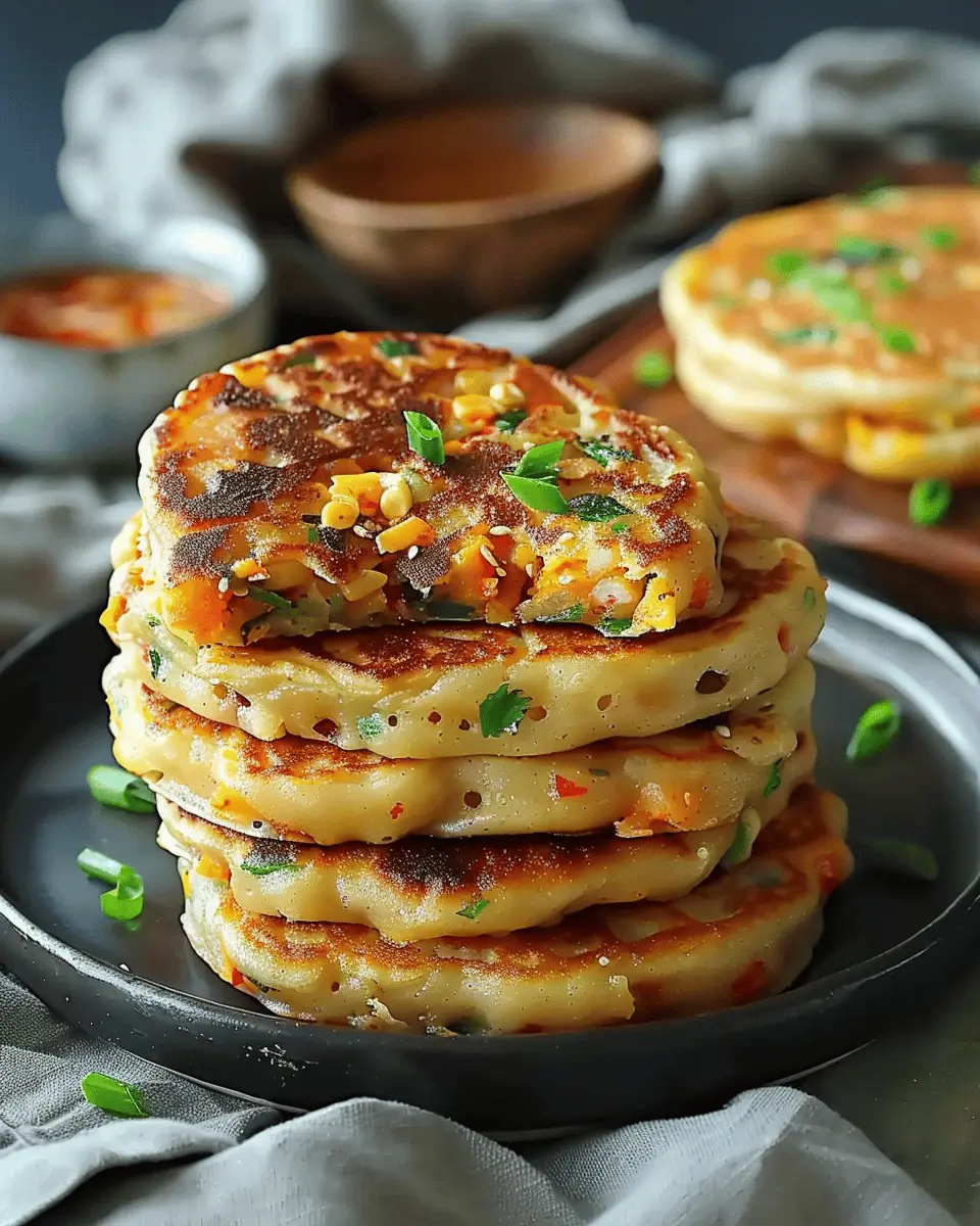 Chinese-Style Savoury Stuffed Breakfast Pancakes: Easy Vegan Delight
