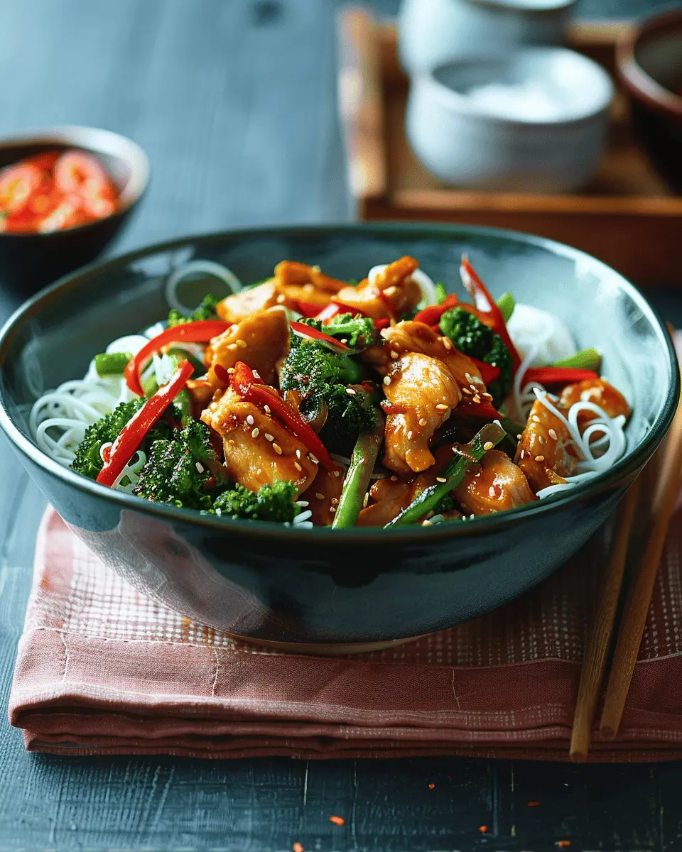 Stir-fried chicken and broccoli: Easy noodles for a tasty dinner