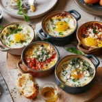 Air fryer baked eggs