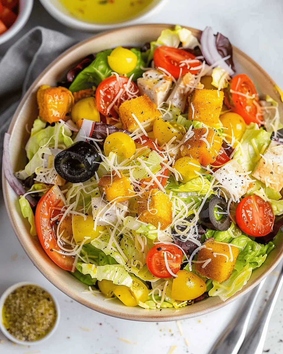 Olive Garden Salad Copycat Recipe: Fresh and Flavorful Twist