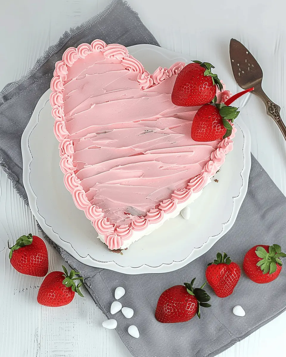 Fresh Strawberry Heart Cake: A Sweet, Indulgent Delight for All
