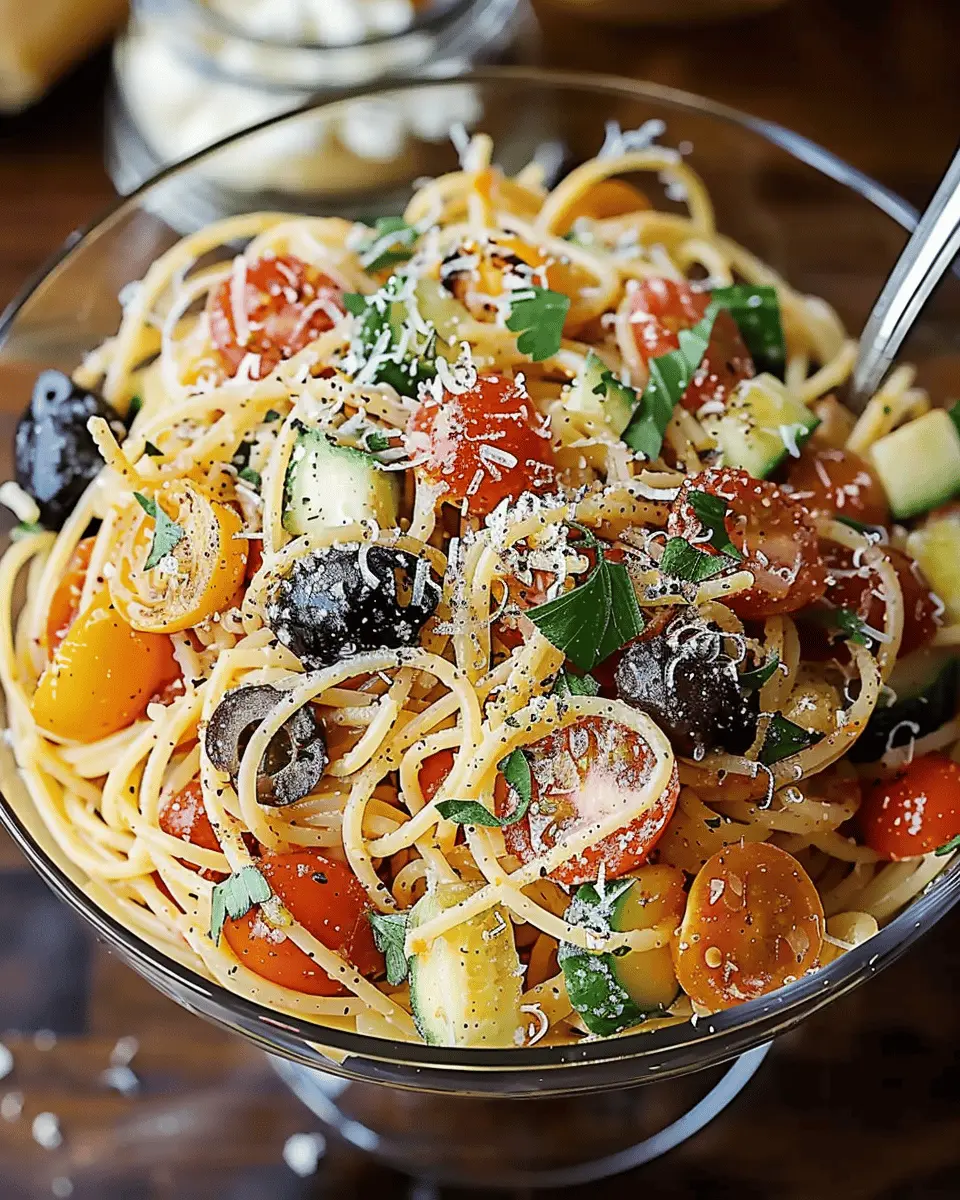 Delicious Italian Spaghetti Salad Recipe: Easy and Wholesome Delight