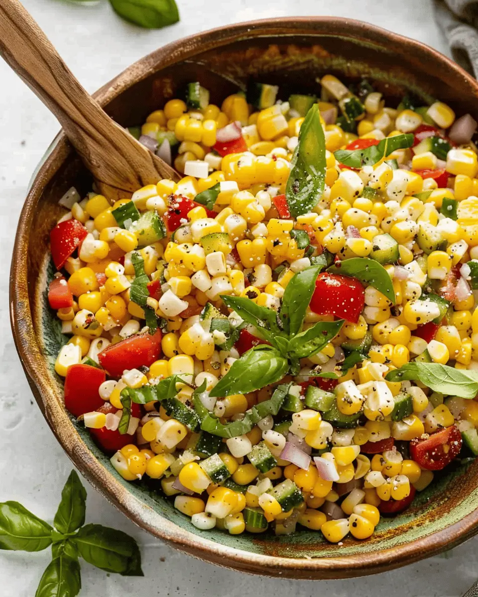 Italian Corn Salad with Turkey Bacon: A Fresh, Easy Delight