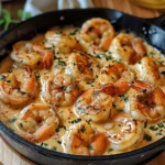 Creamy Garlic-Paprika Shrimp Skillet