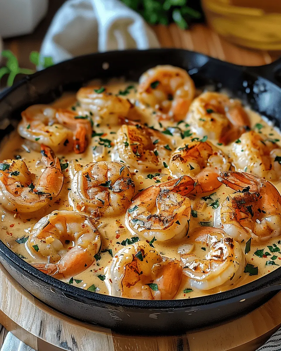 Creamy Garlic-Paprika Shrimp Skillet: Easy Indulgence for Dinner