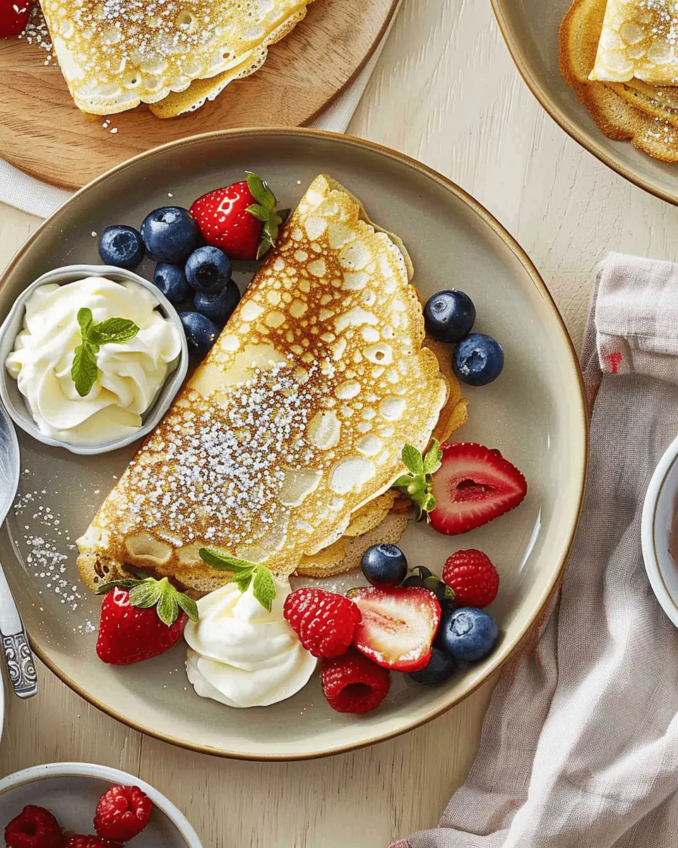 Basic crêpes: Easy Delights You Can Fill with Turkey Bacon or Chicken Ham
