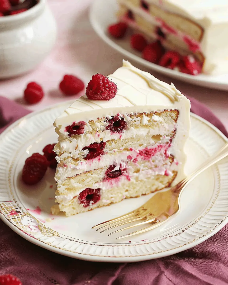 White Chocolate Raspberry Cake: Indulge in Homemade Bliss