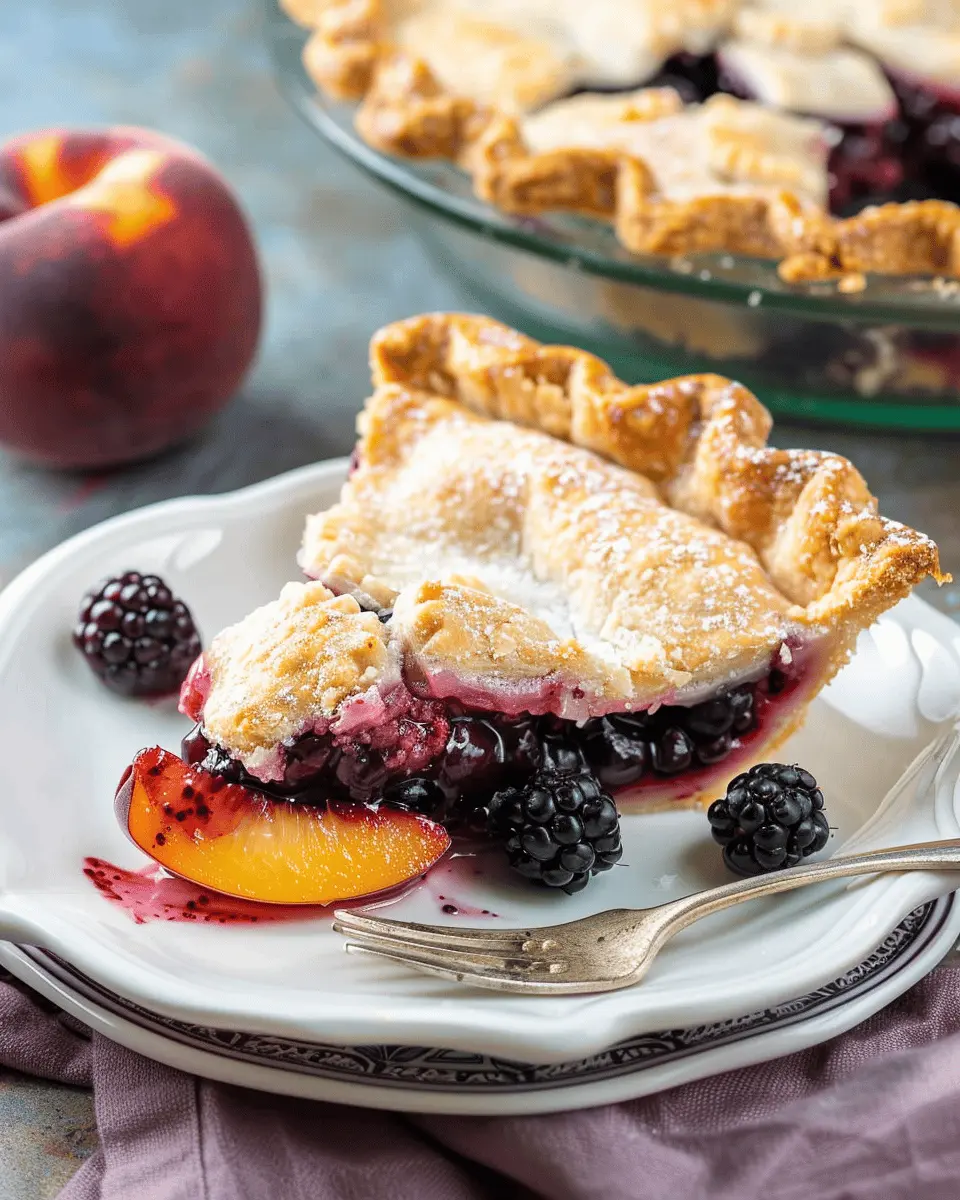 Peach Blackberry Pie: Easy Recipe for a Juicy Summer Dessert