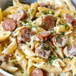 Creamy Cheesy Kielbasa Pasta