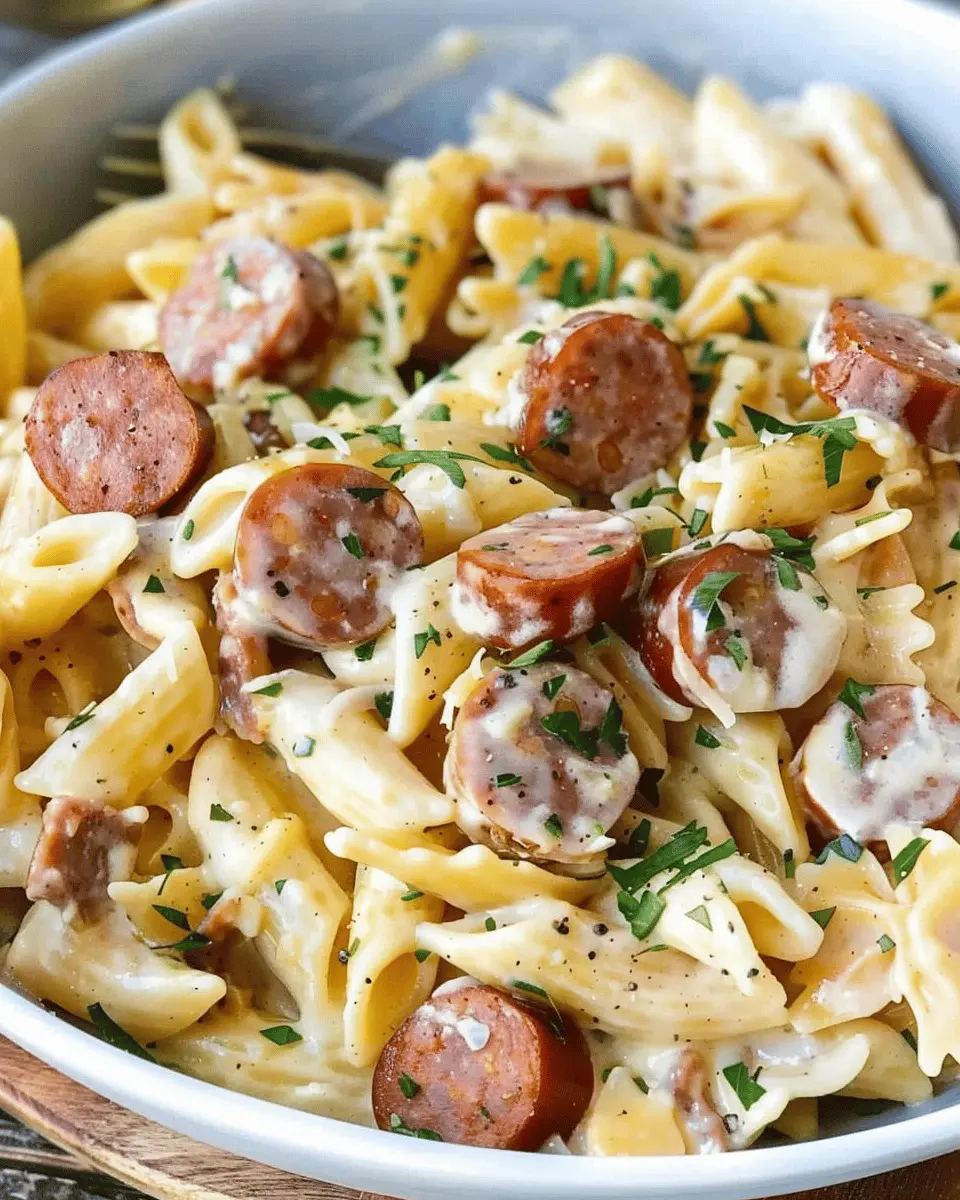 Creamy Cheesy Kielbasa Pasta: A Cozy Meal for Any Night