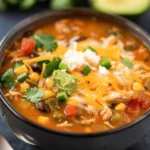 Easy Crockpot Chicken Taco Soup Recipe