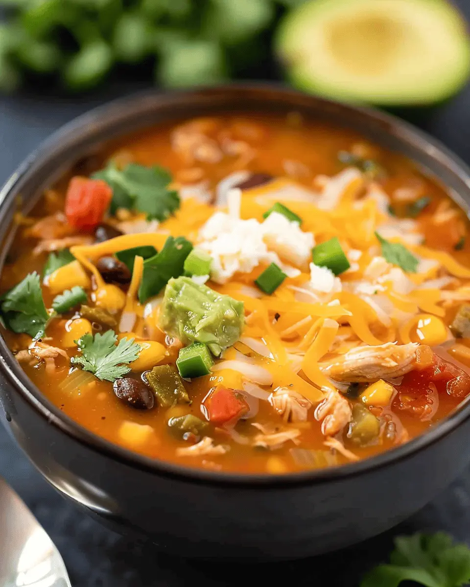 Easy Crockpot Chicken Taco Soup: The Best Comfort Meal at Home