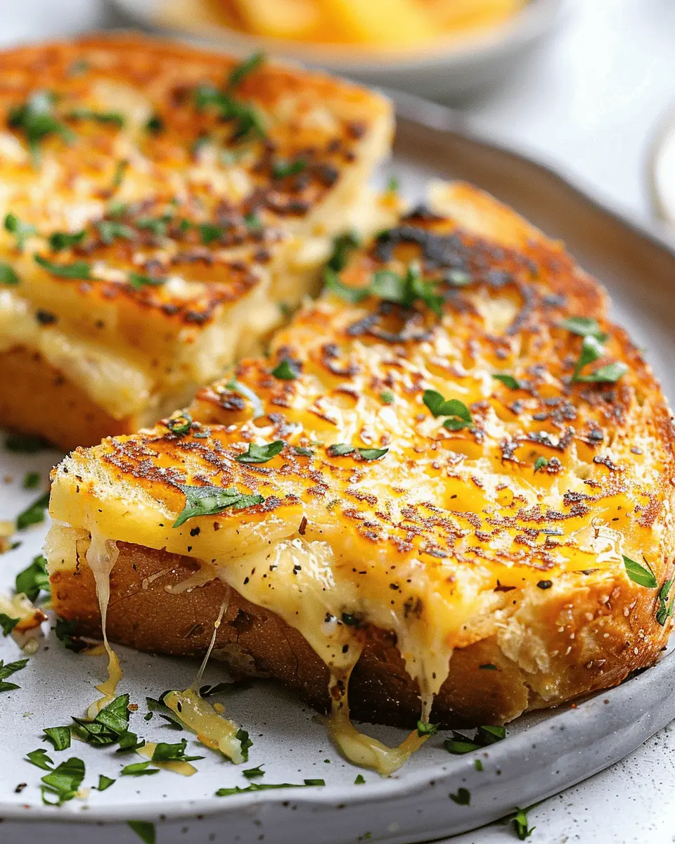 Garlic Bread Grilled Cheese: The Best Cheesy Comfort Food