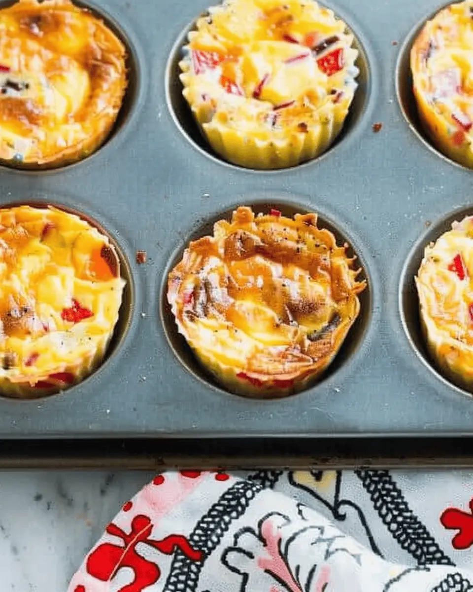 Kid-Friendly Mini Quiches with Turkey Bacon and Chicken Ham Delight