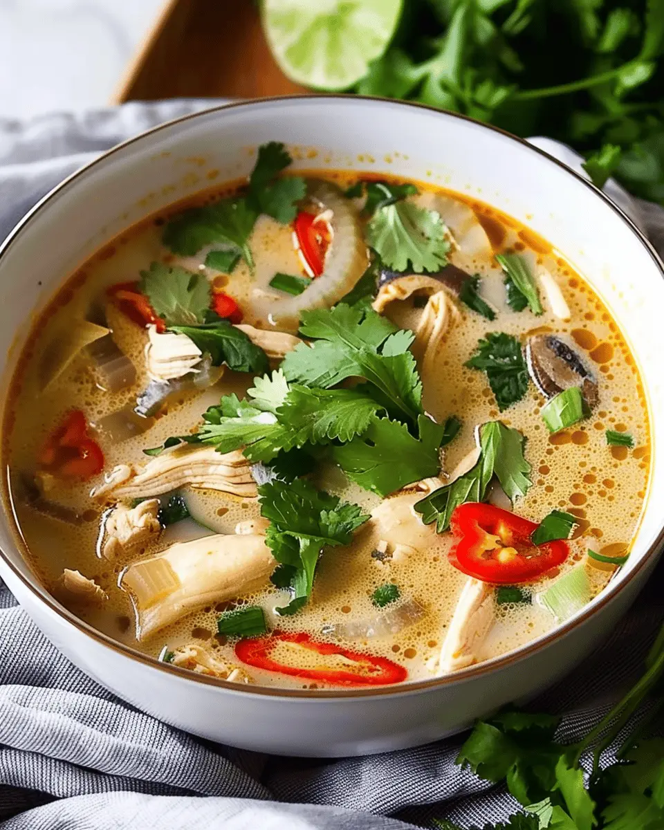 Thai Coconut Chicken Soup: Easy Comfort in Every Bowl