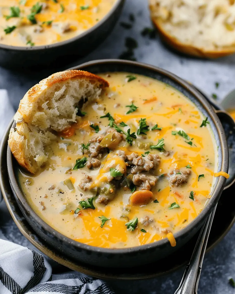 Award Winning Cheeseburger Soup: Indulgent Comfort in a Bowl