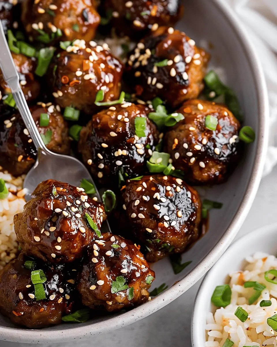 Korean BBQ Meatballs: Juicy Flavors with Turkey Bacon Twist
