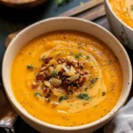 Apple Cheddar Sweet Potato Soup