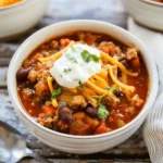 Crockpot Turkey Pumpkin Chili (with Video)
