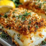 Crispy Air Fryer Parmesan Crusted Cod