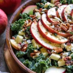 Fall Harvest Honeycrisp Apple and Kale Salad.