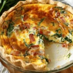 Easy Bacon Spinach Quiche Recipe