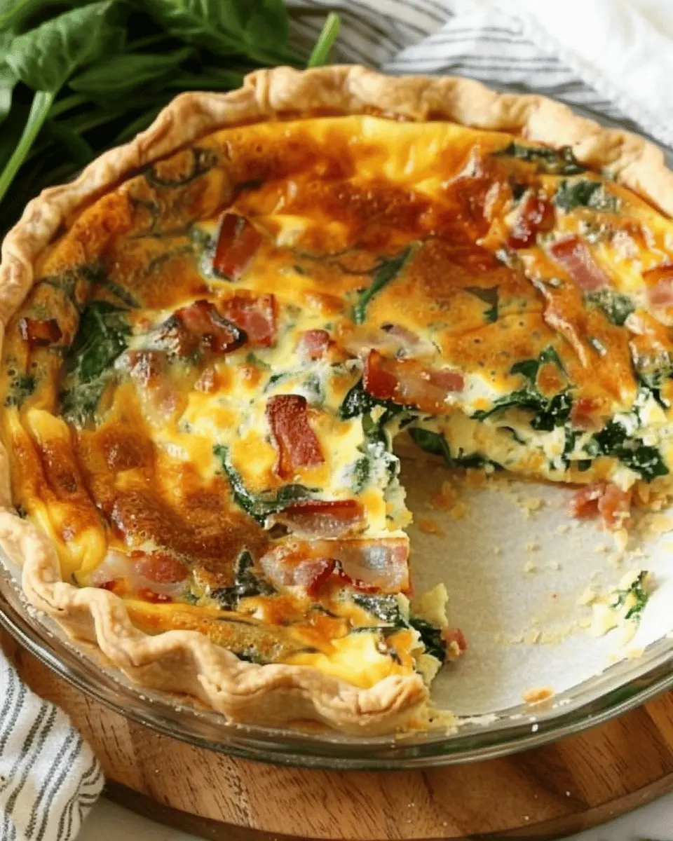 Easy Bacon Spinach Quiche: A Scrumptious Turkey Bacon Delight