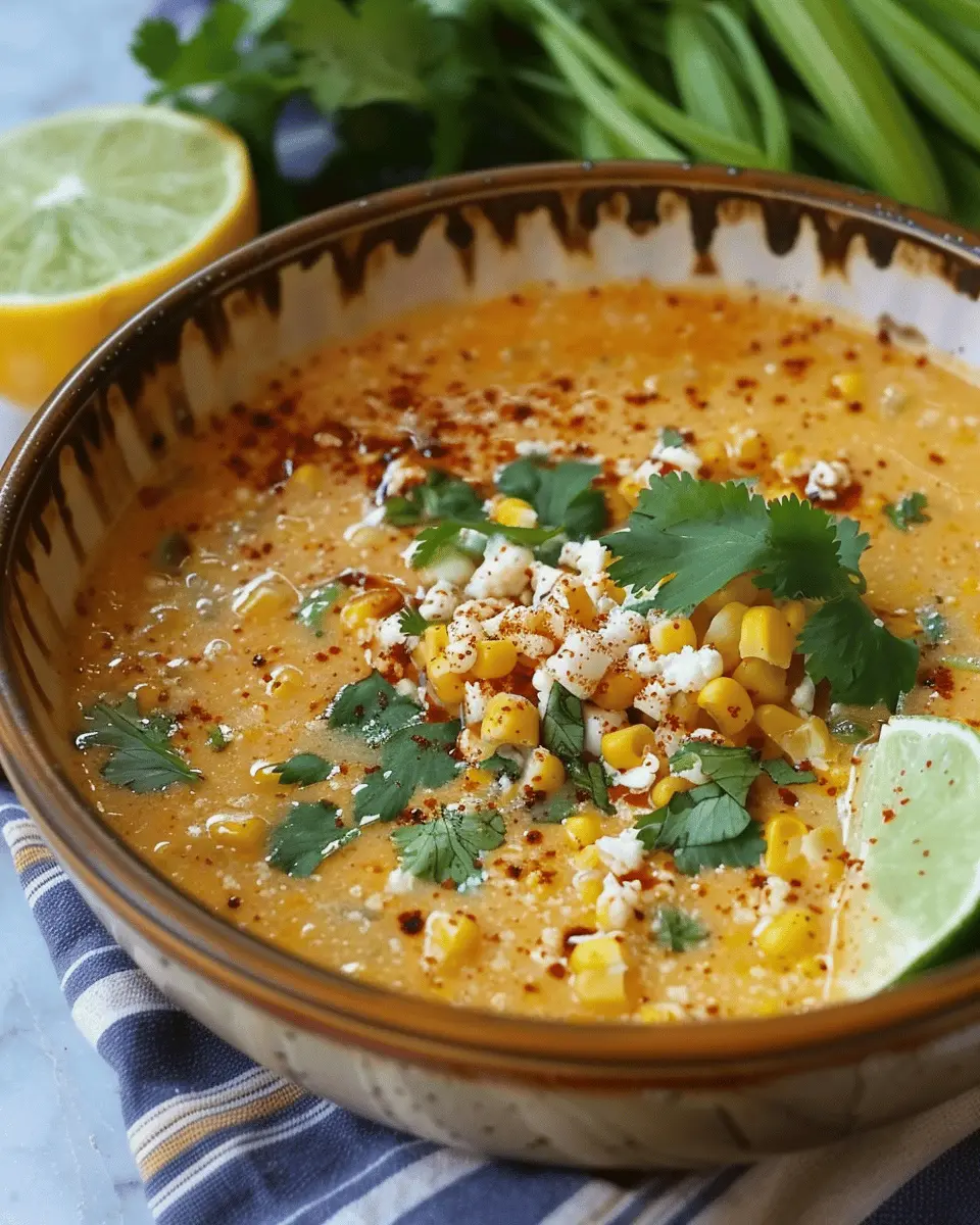 Mexican Street Corn Soup: A Hearty Twist with Turkey Bacon