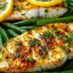 Lemon Garlic Tilapia with Green Beans