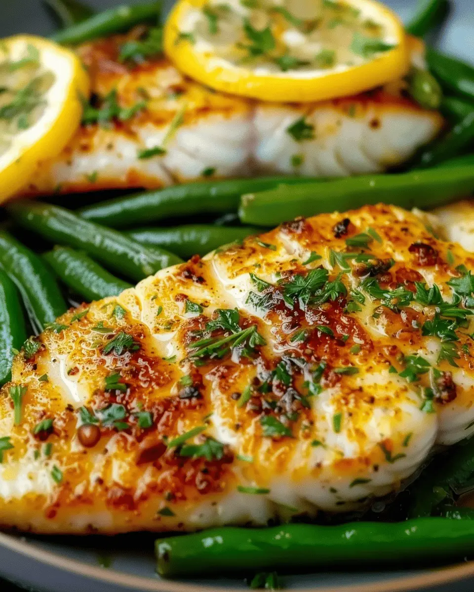 Lemon Garlic Tilapia: Easy Recipe with Fresh Green Beans Delight
