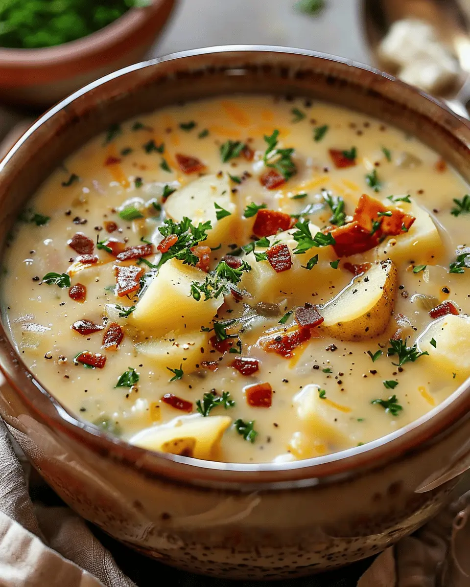 Outback Potato Soup: Creamy, Easy Recipe with Turkey Bacon & Chicken Ham
