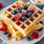 Perfectly Easy Homemade Waffles