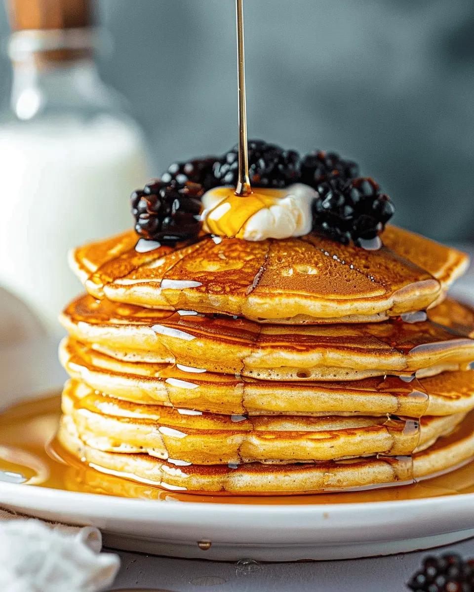 Sour Cream Pancakes: Fluffy Indulgence with Turkey Bacon Delight