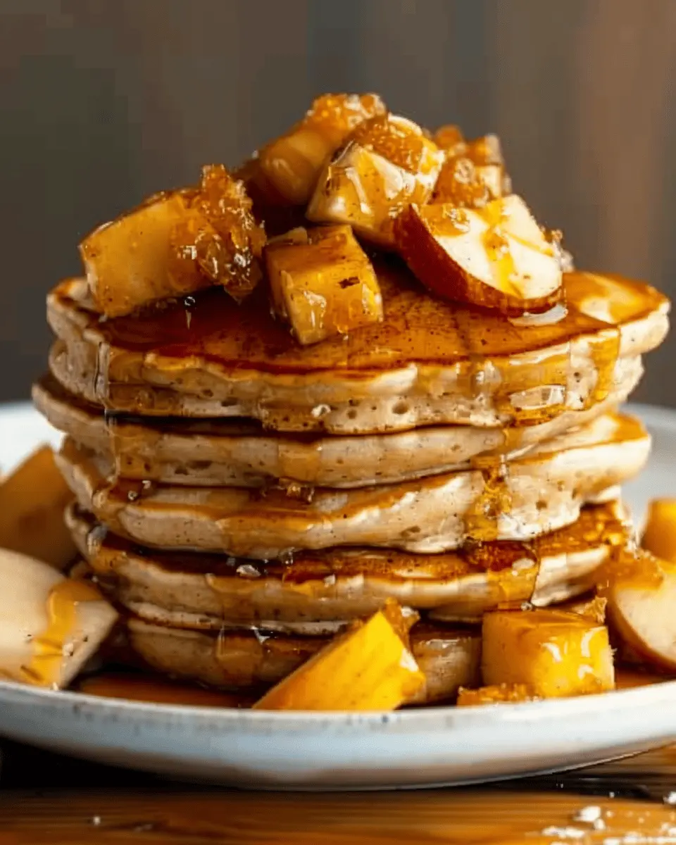 Apple Cinnamon Pancakes: Easy Recipe with Turkey Bacon Delight