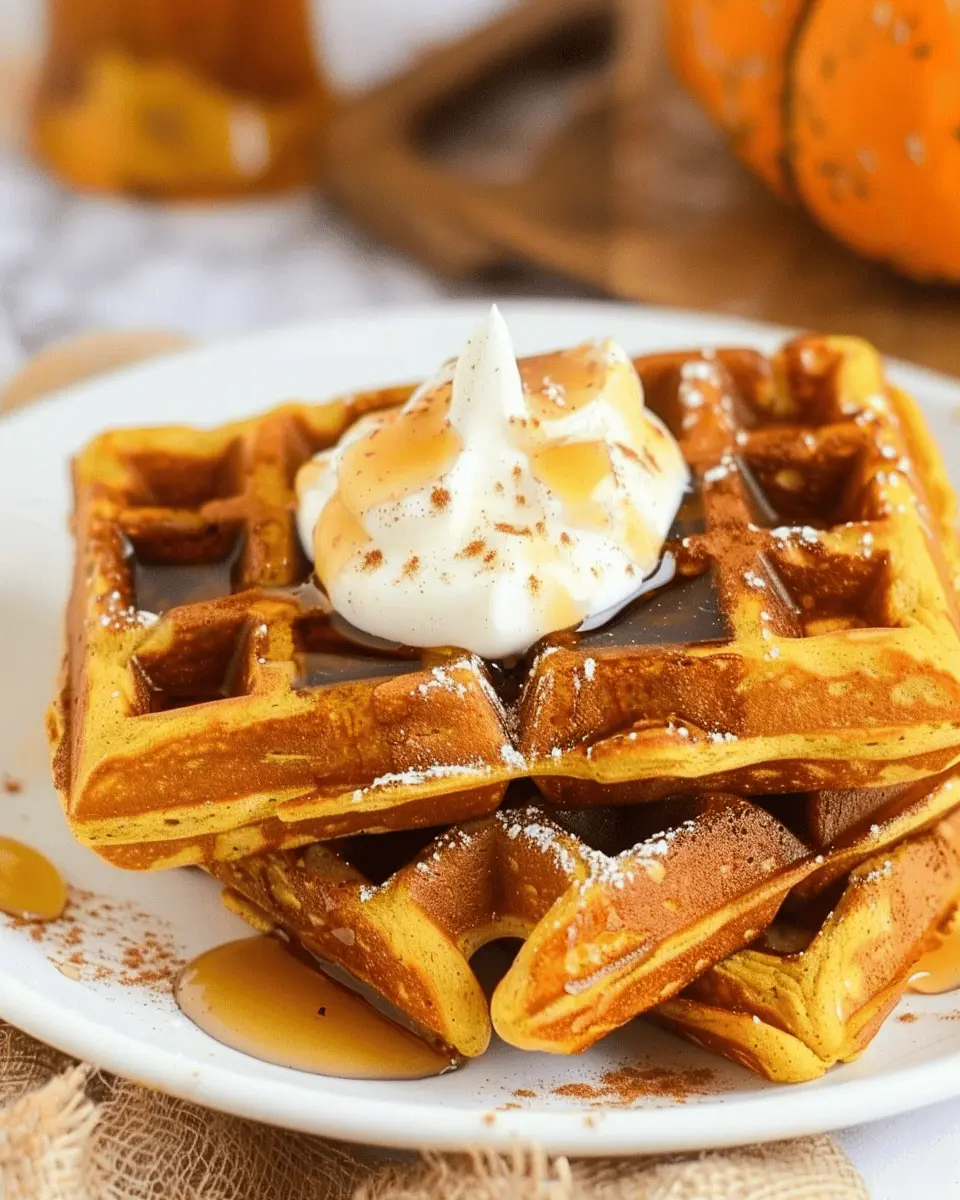 Homemade Pumpkin Waffles: Easy Pumpkin Spice Waffles Delight