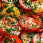 The Best Marinated Tomatoes Salad