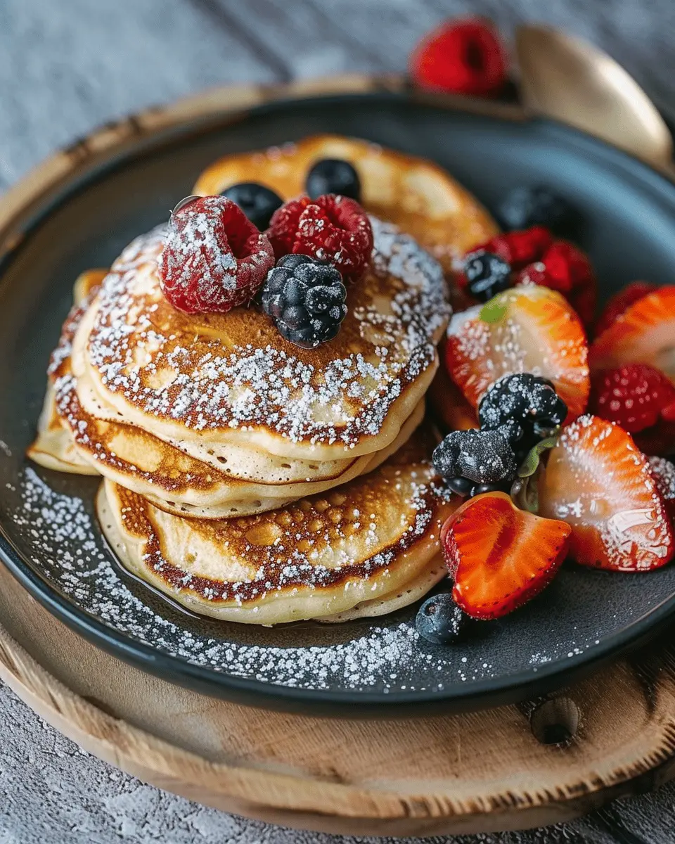 Cottage Cheese Pancakes Quick & Easy with Turkey Bacon Twist