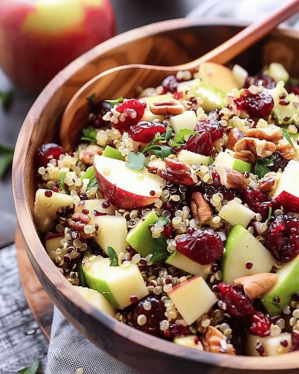 Cranberry Apple Quinoa Salad: A Refreshing and Healthy Delight