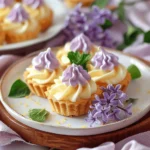 ## Elegant Mini Lemon Tart with Lilac Meringue