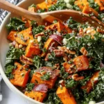 Roasted Sweet Potato Kale Salad