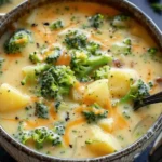 Cheddar Broccoli Potato Soup