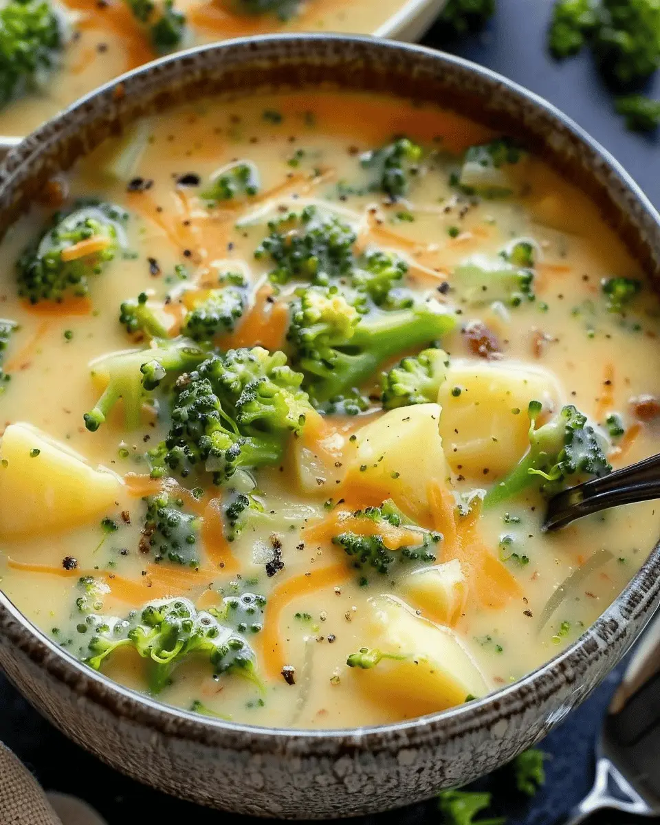Cheddar Broccoli Potato Soup: A Cozy, Comforting Delight