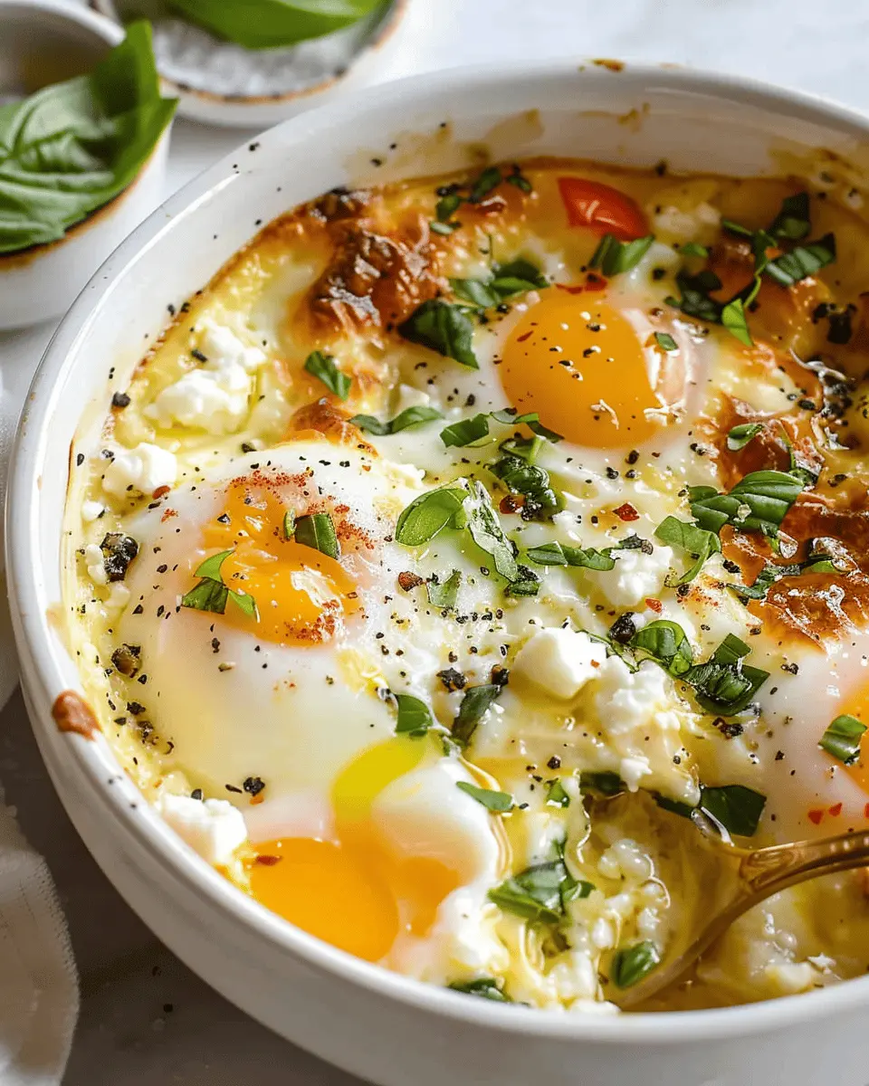 Baked Feta Eggs Recipe: Easy, Flavorful Breakfast with Turkey Bacon