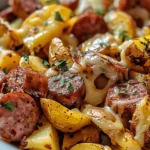 Cheesy Ranch Potatoes and Smoked Sausage