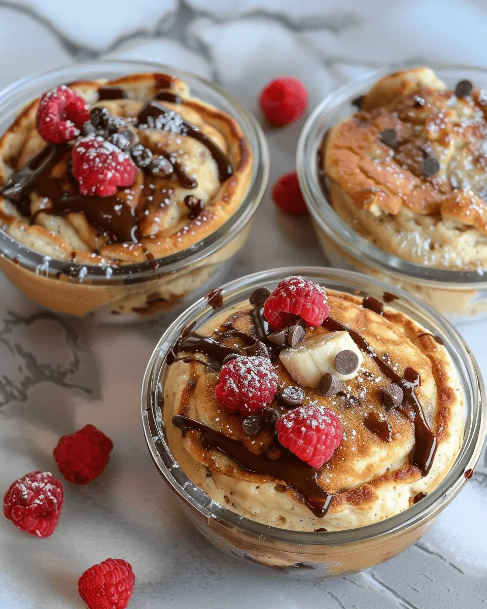 Baked Protein Pancake Bowls: Easy Meal Prep without Banana