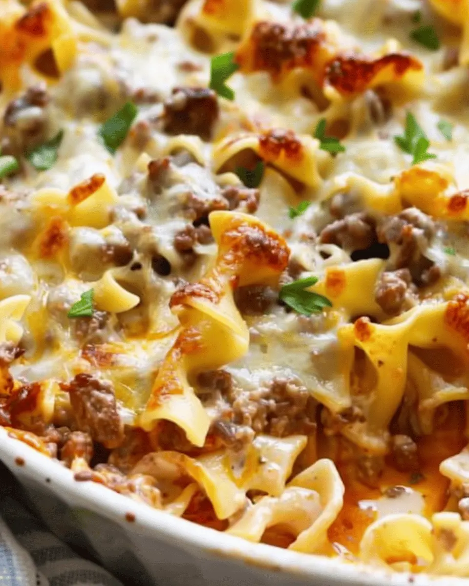 Sour Cream Beef Noodle Casserole: Comforting and Easy Recipe